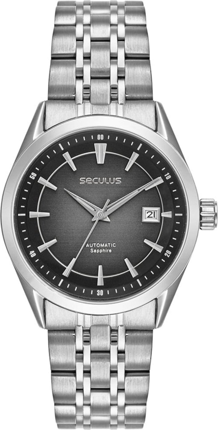 Imagem principal Relógio Automático Aço Calendário Completo Seculus prata Seculus prata