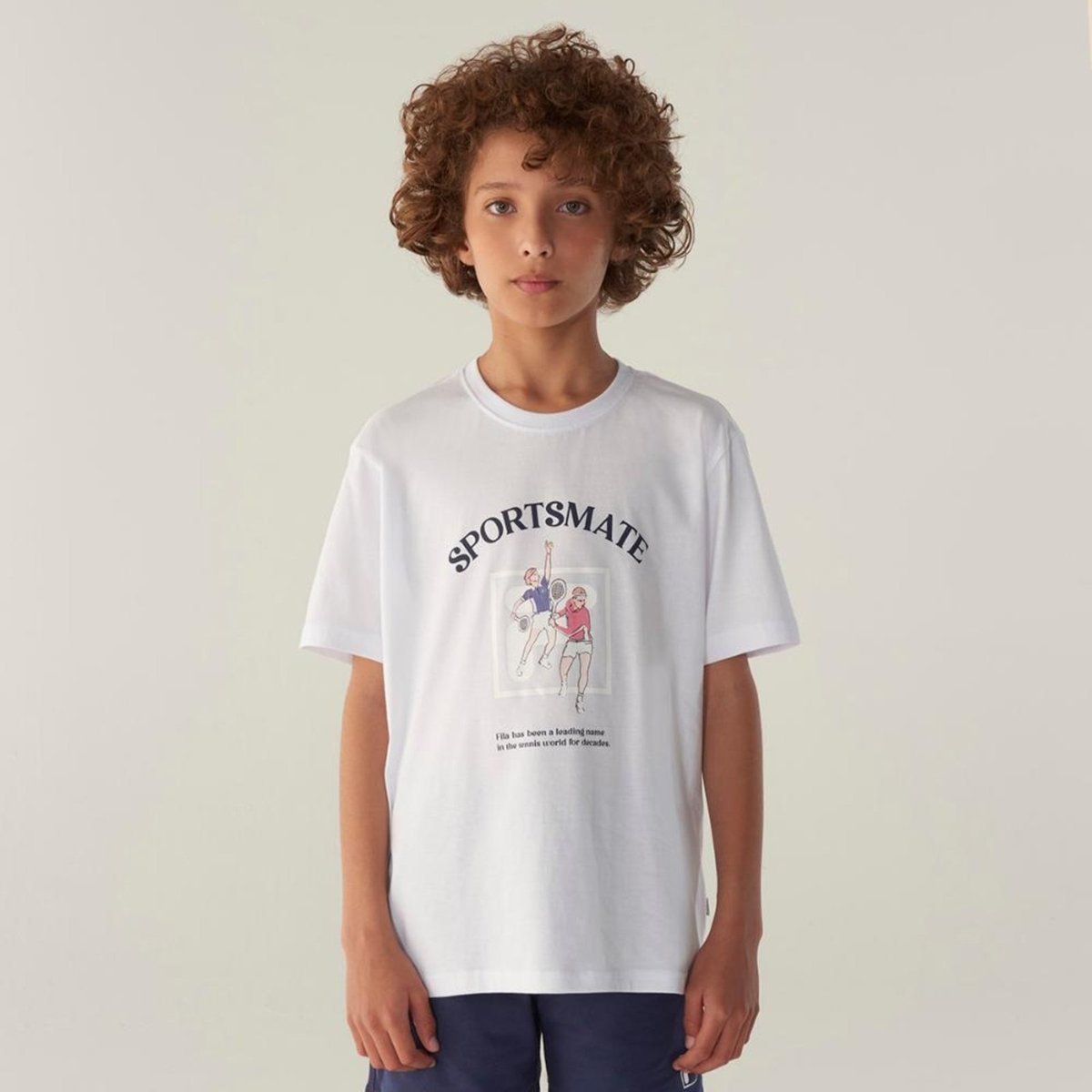 Imagem principal Camiseta Fila Regular Sportmate Tennis Club Juvenil incolor Fila incolor