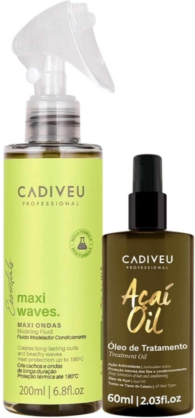 Imagem principal Kit Cadiveu Professional Essentials Maxi Ondas e Açaí Oil 60 (2 produtos) multicolorido Cadiveu Professional multicolorido