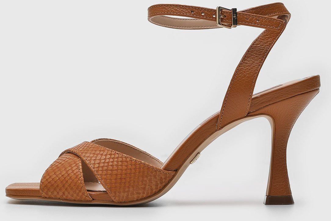 Sandália Jorge Bischoff de Couro Lezard