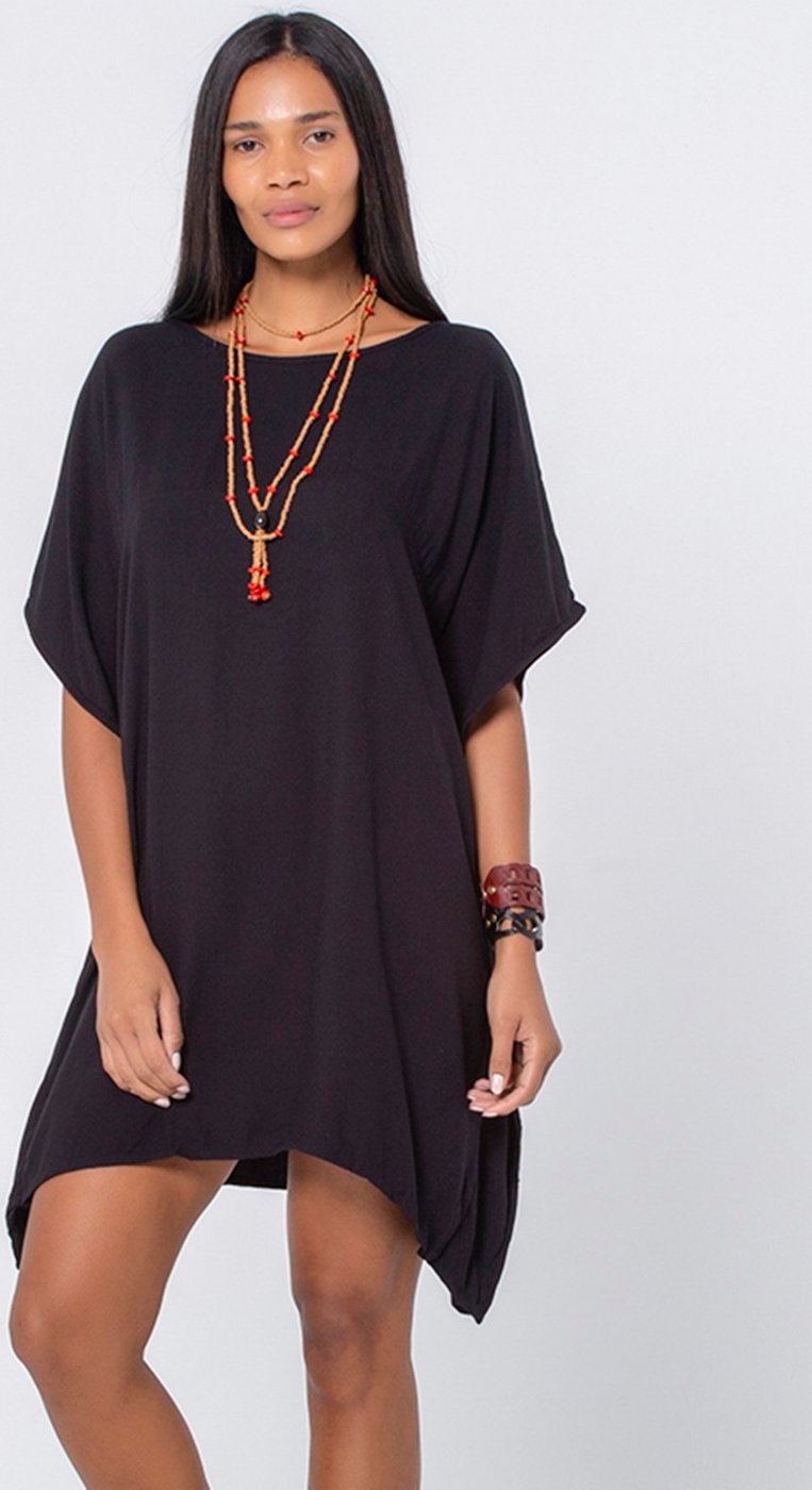 Vestido Kaftan Amazonia Vital Viscose Curto