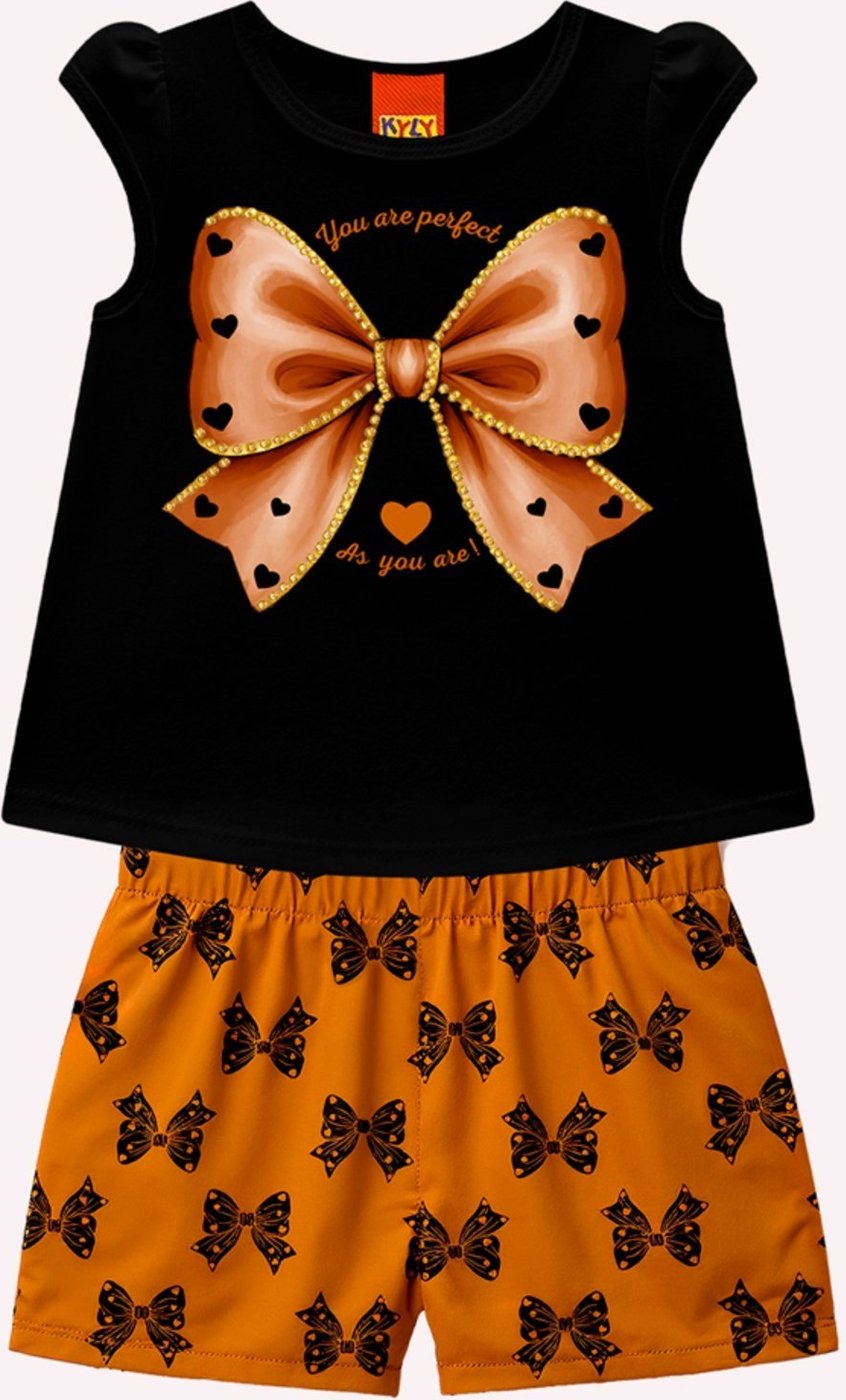 Imagem principal Infantil - Conjunto Menina Laços Kyly off-white Kyly off-white