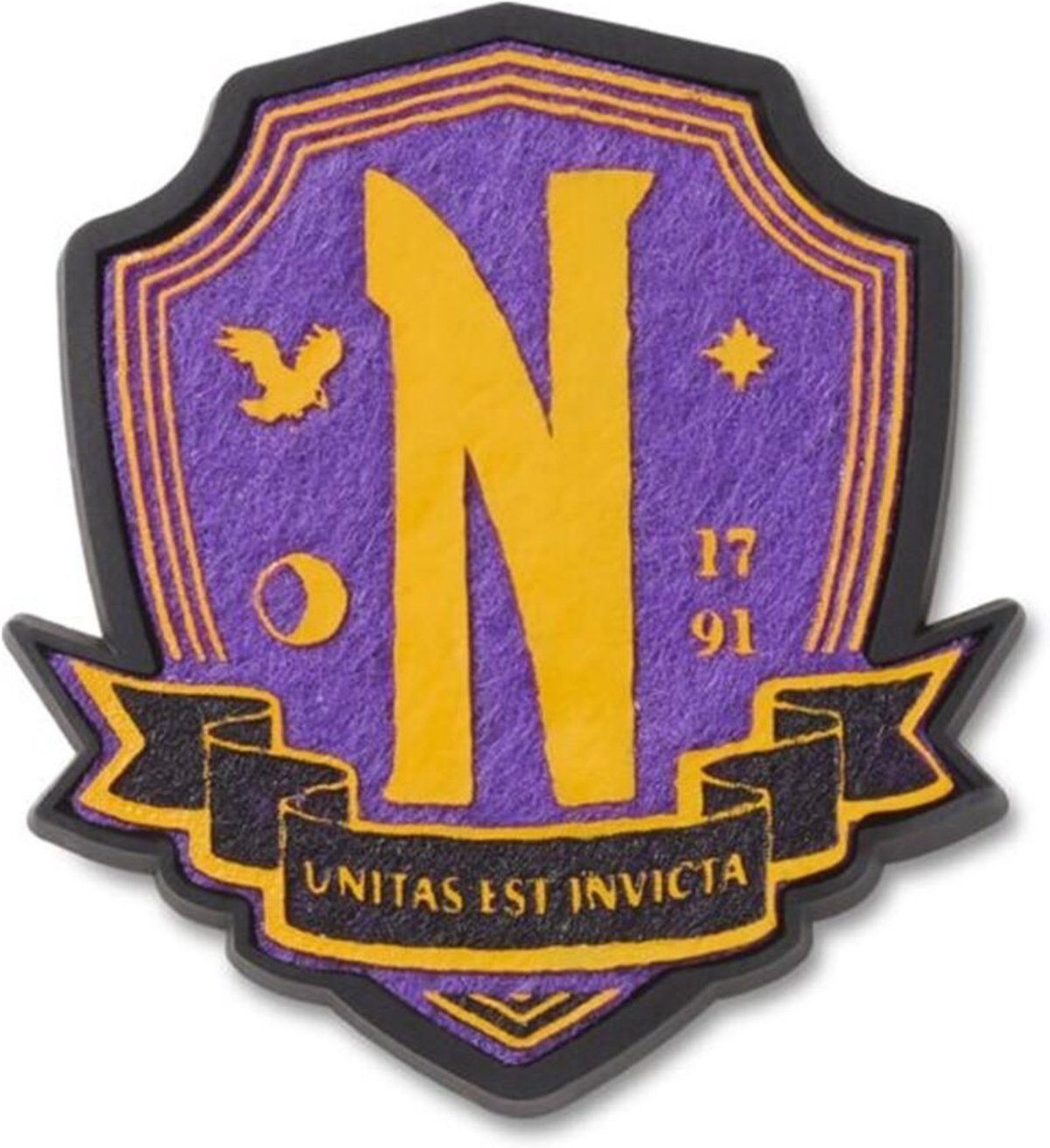 Infantil - Jibbitz™ Emblema Wednesday Nevermore