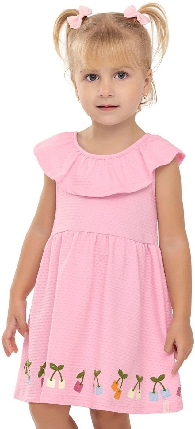 Infantil - Vestido Menina Babado Cereja Elian