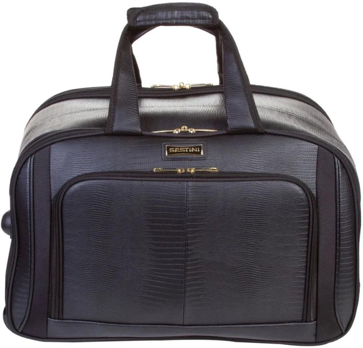 Imagem principal Infantil - Sacola com Carrinho Sestini Média Croco 4T Preto incolor Sestini incolor