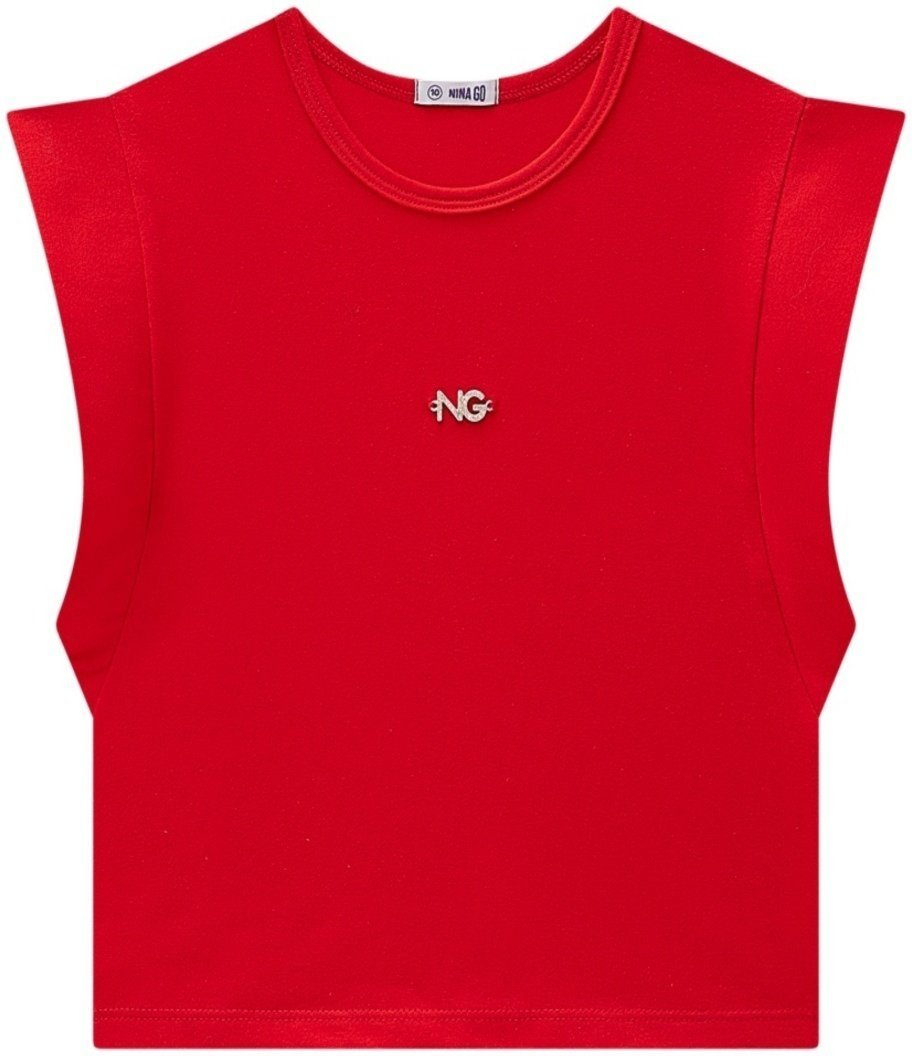 Infantil - Blusa Menina Vermelha Nina Go 10
