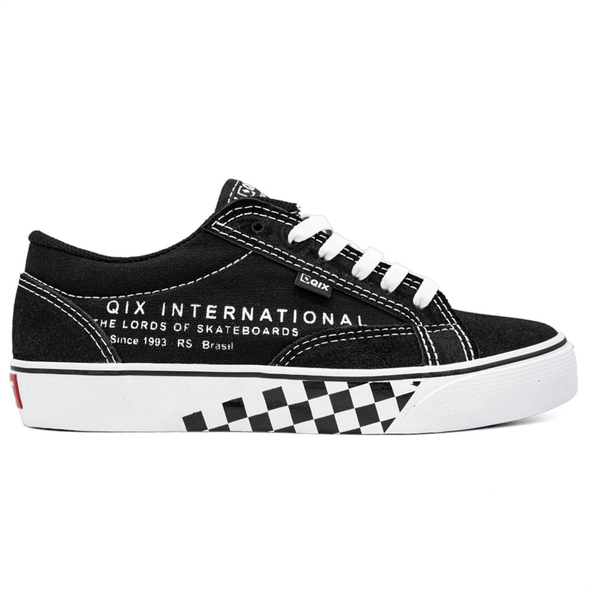 Imagem principal Tênis Qix DT Vulcanizado Unissex Camurça preto Qix preto