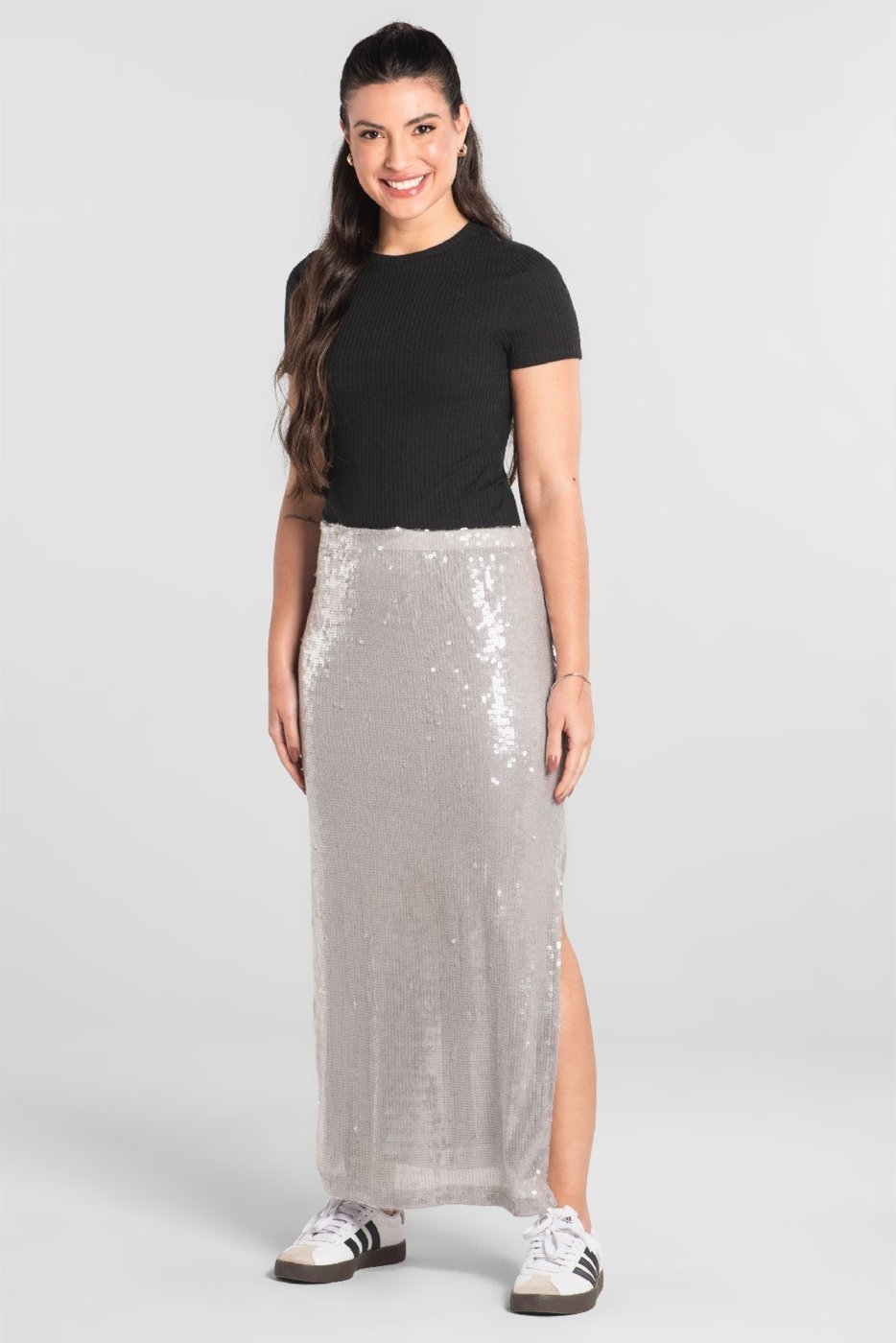 Blusa em Ribana Canelada Just Basic