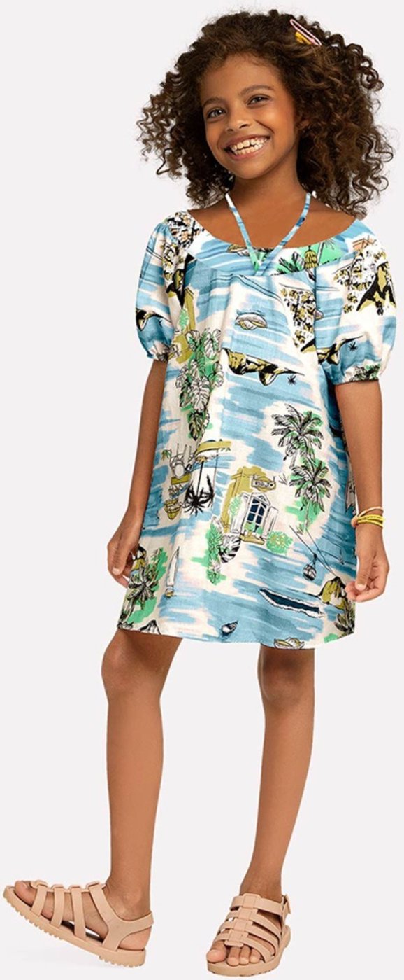 Infantil - Vestido Menina Nanai Off White