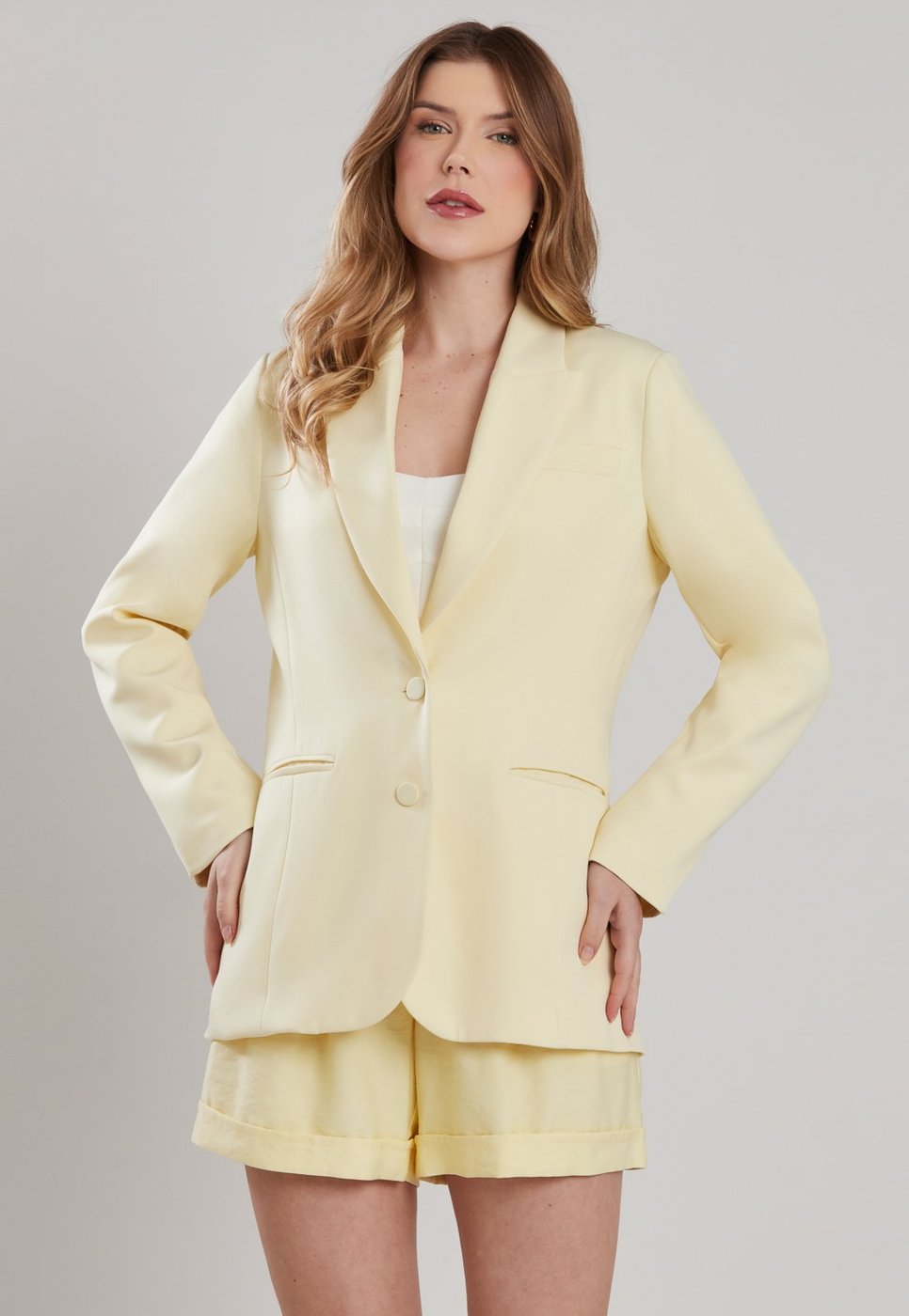Blazer Forrado Miss Joy 8473 Alfaiataria Premium
