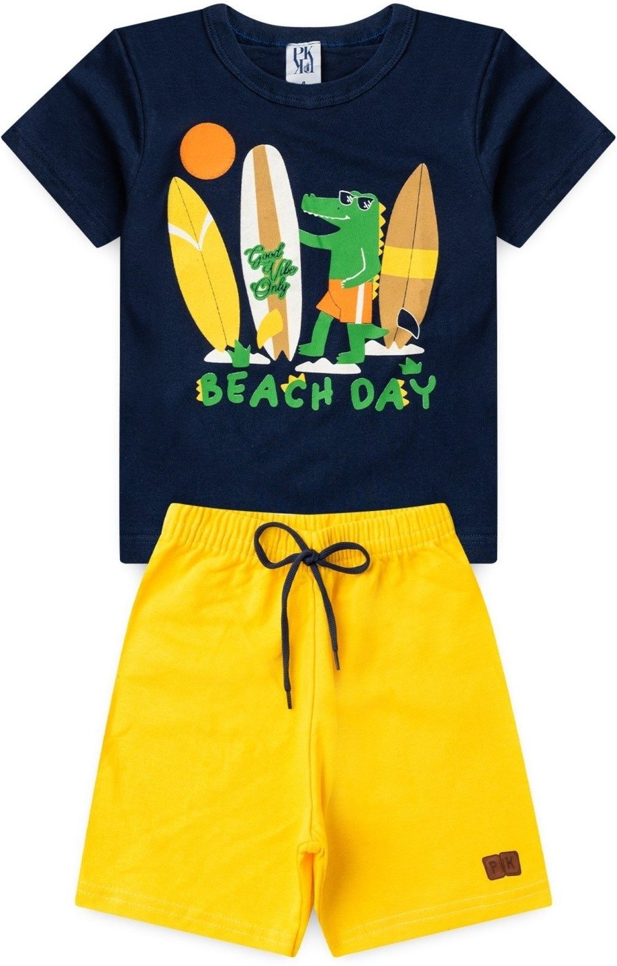 Imagem principal Infantil - Conjunto Platinum Jacaré Praiano PLATINUM KIDS azul marinho PLATINUM KIDS azul marinho