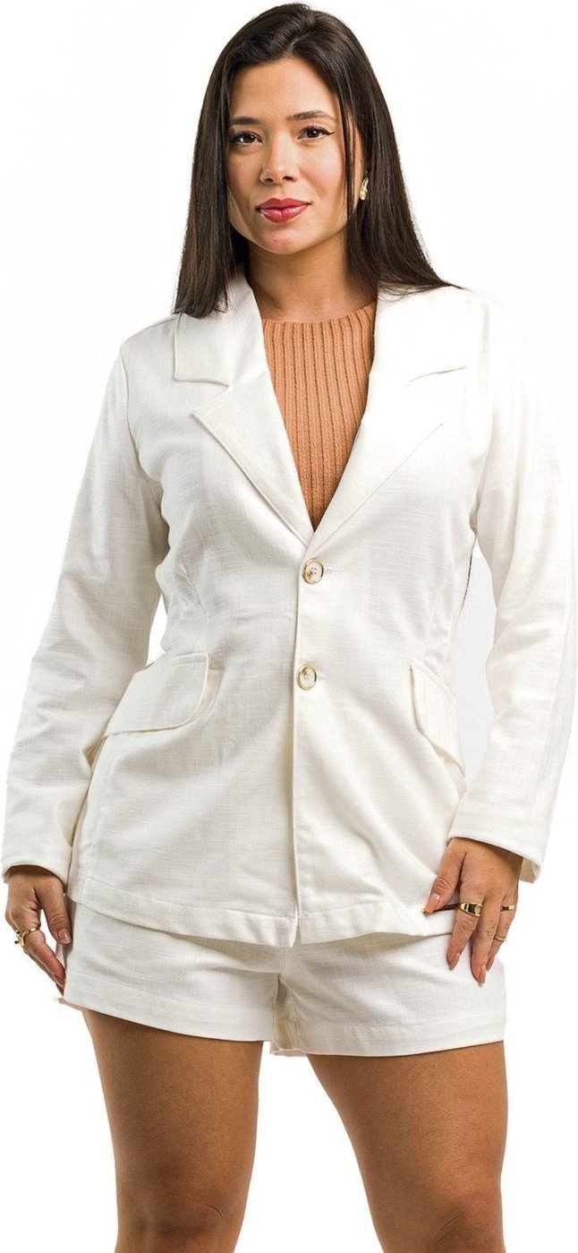 Blazer Restrito Jeans Social Alfaiataria