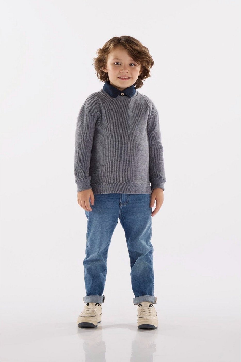 Infantil - Blusão Masculino em Malha Aveludada Up Baby