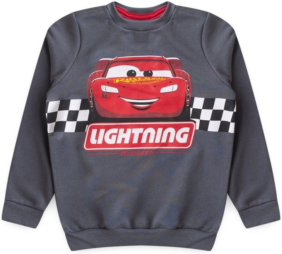 Imagem principal Infantil - Casaco Disney Masculino Mescla Chumbo Carros cinza Disney cinza
