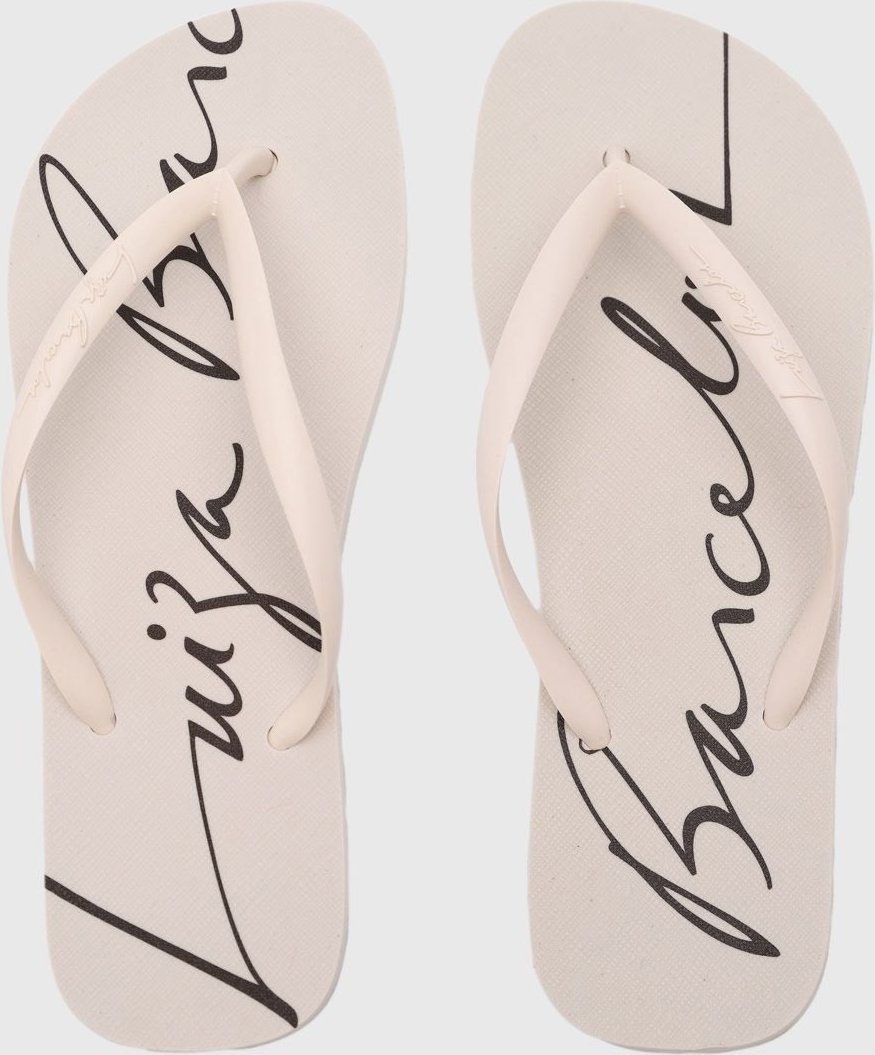 Chinelo Feminino Luiza Barcelos Flat Off-White