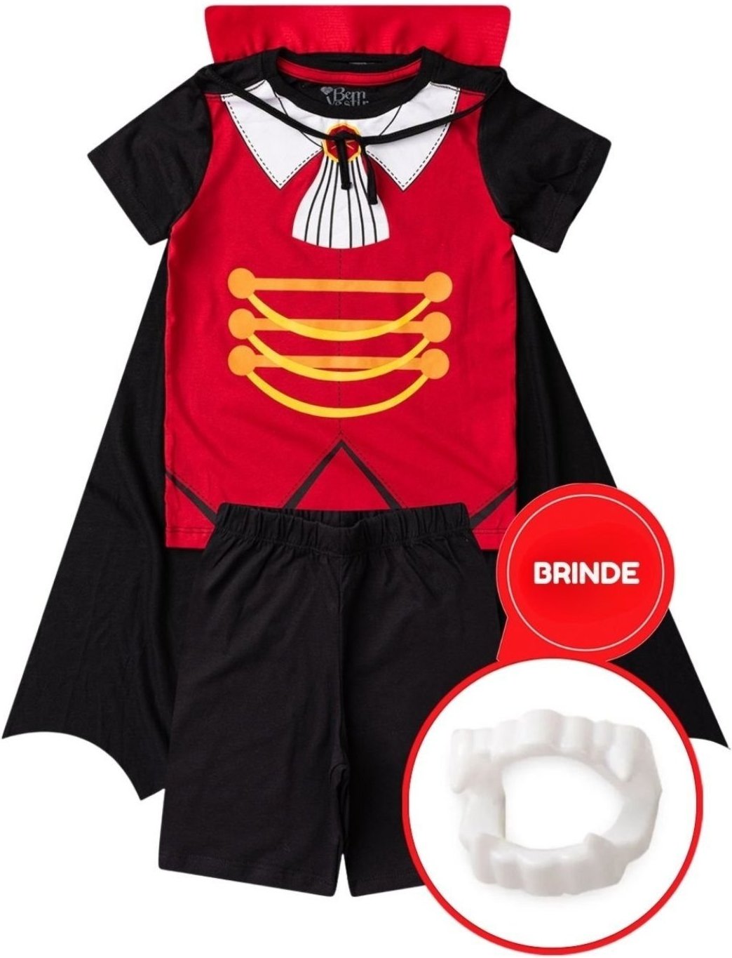 Imagem principal Infantil - Fantasia Bem Vestir Masculino Vampiro preto BEM VESTIR preto