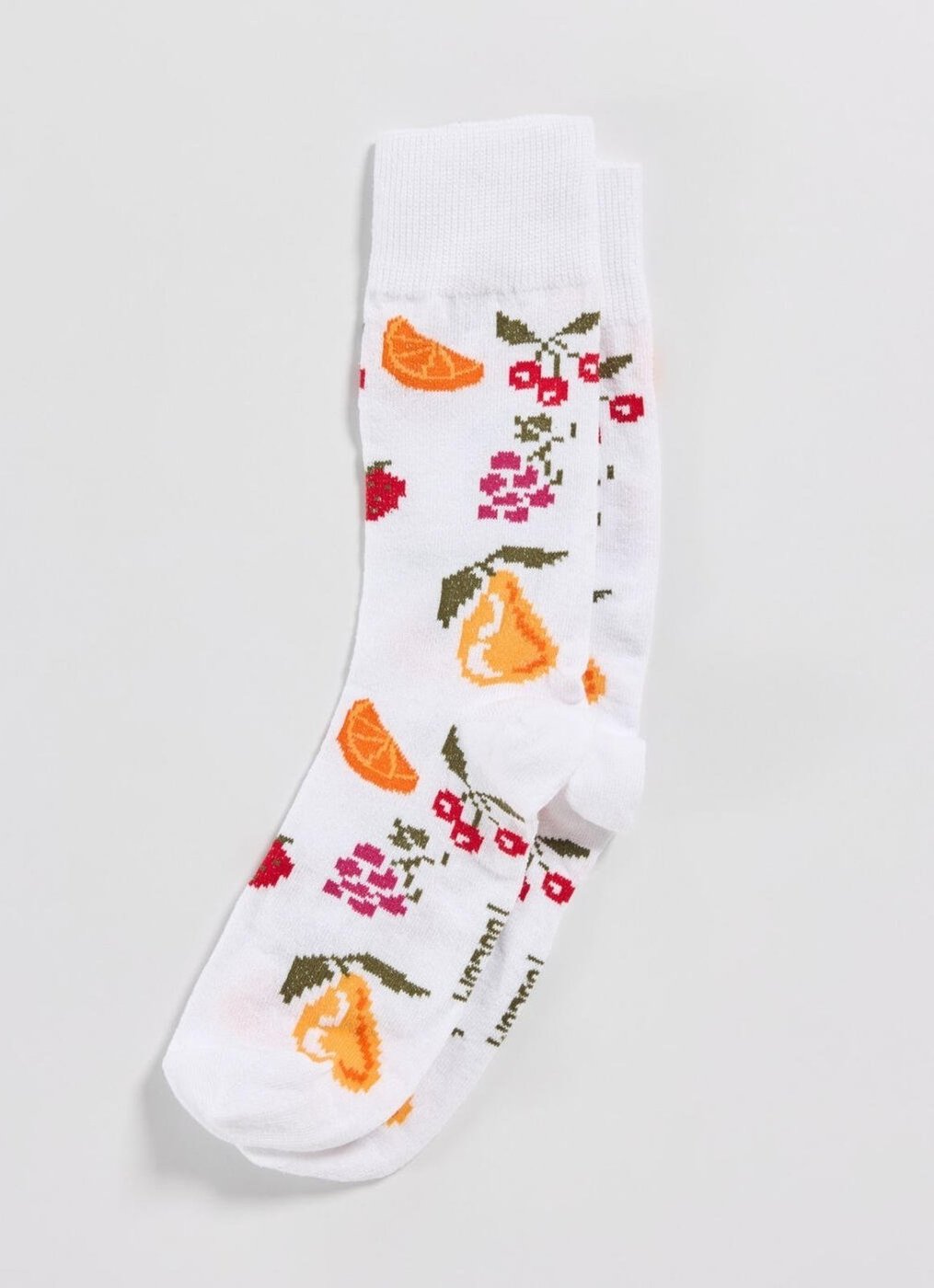 Meia Off-White Frutinhas