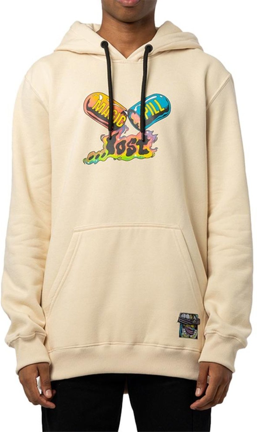Imagem principal Moletom Lost Canguru Magic Pills WT24 Masculina Tapioca bege Lost bege