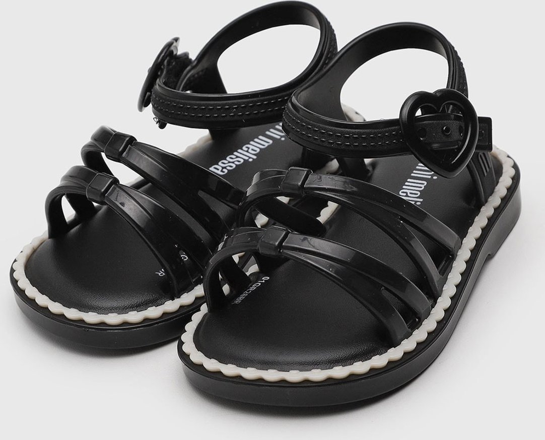 Imagem principal Infantil - Sandália Mini Melissa Aurora Preta preto Mini Melissa preto