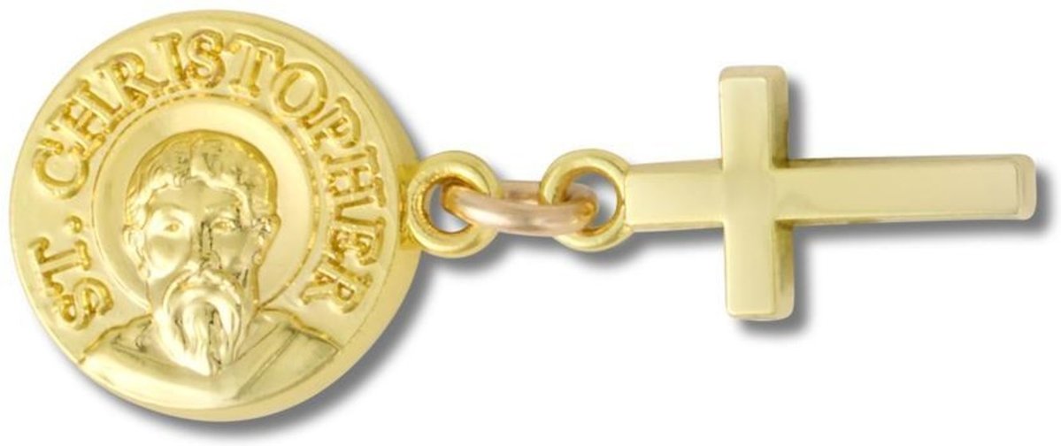 Infantil - Jibbitz™ Santo e Cruz de Ouro UNICO