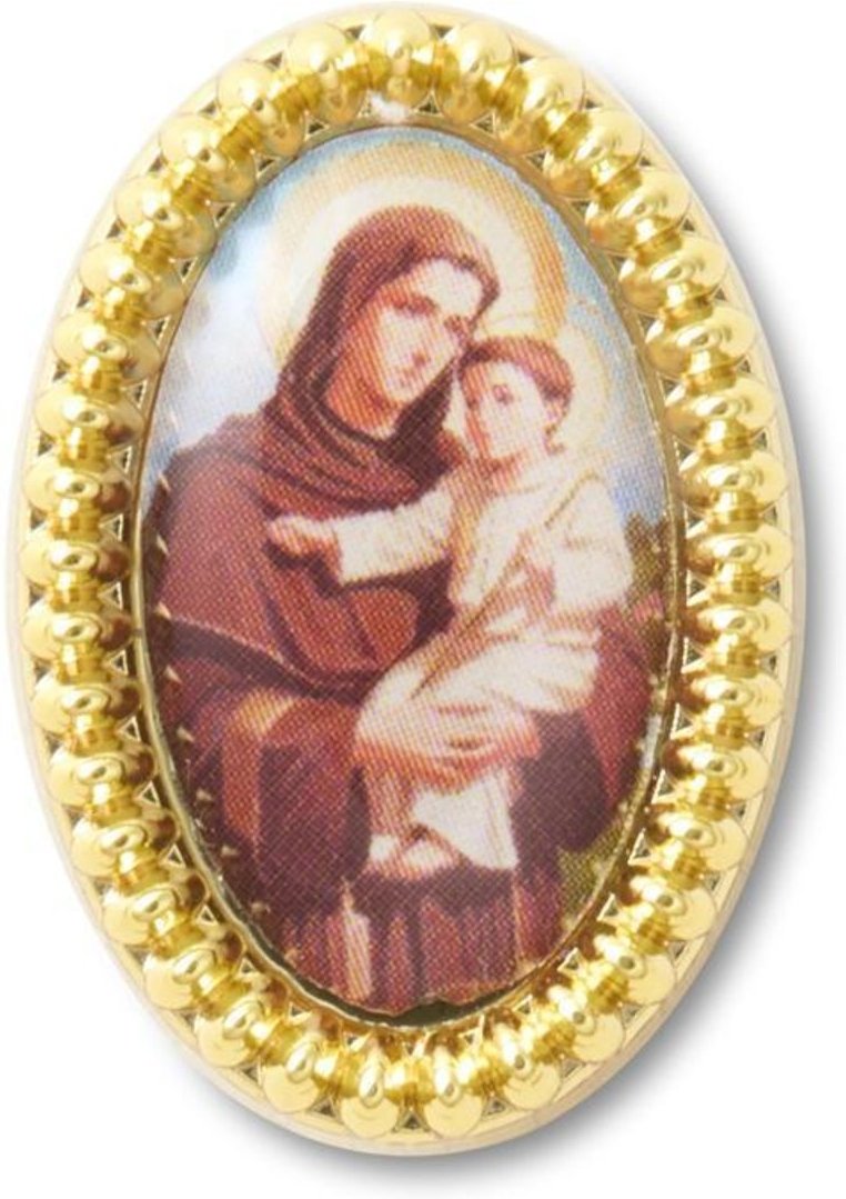 Infantil - Jibbitz™ Santo Oval Dourado UNICO