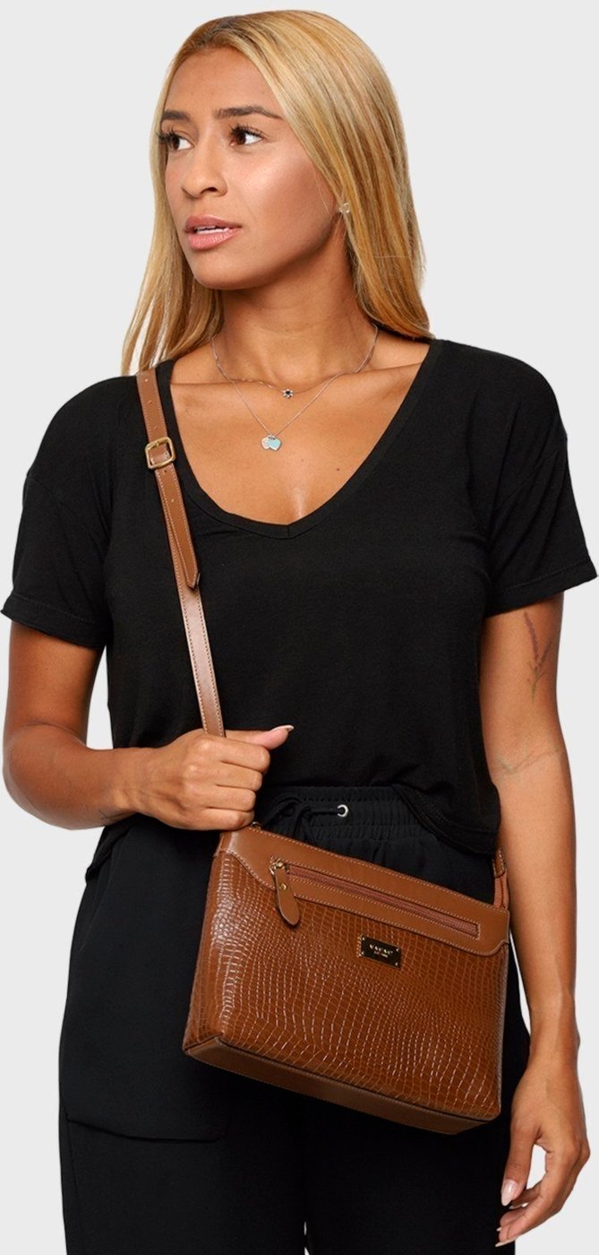 Imagem principal Bolsa Transversal Couro Mariart 2193MRT Havana caramelo Mariart caramelo