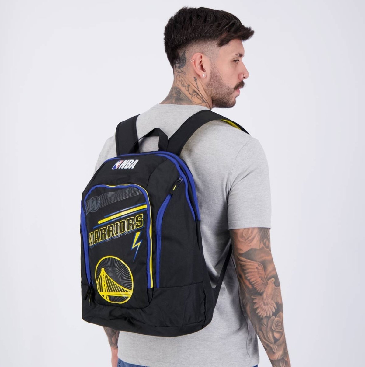 Mochila NBA Legend Golden State Preta