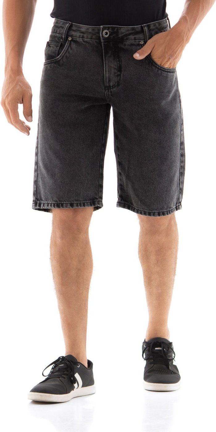 Imagem principal Bermuda Jeans Masculina Arauto Relaxed Black ARAUTO JEANS preto black ARAUTO JEANS preto black