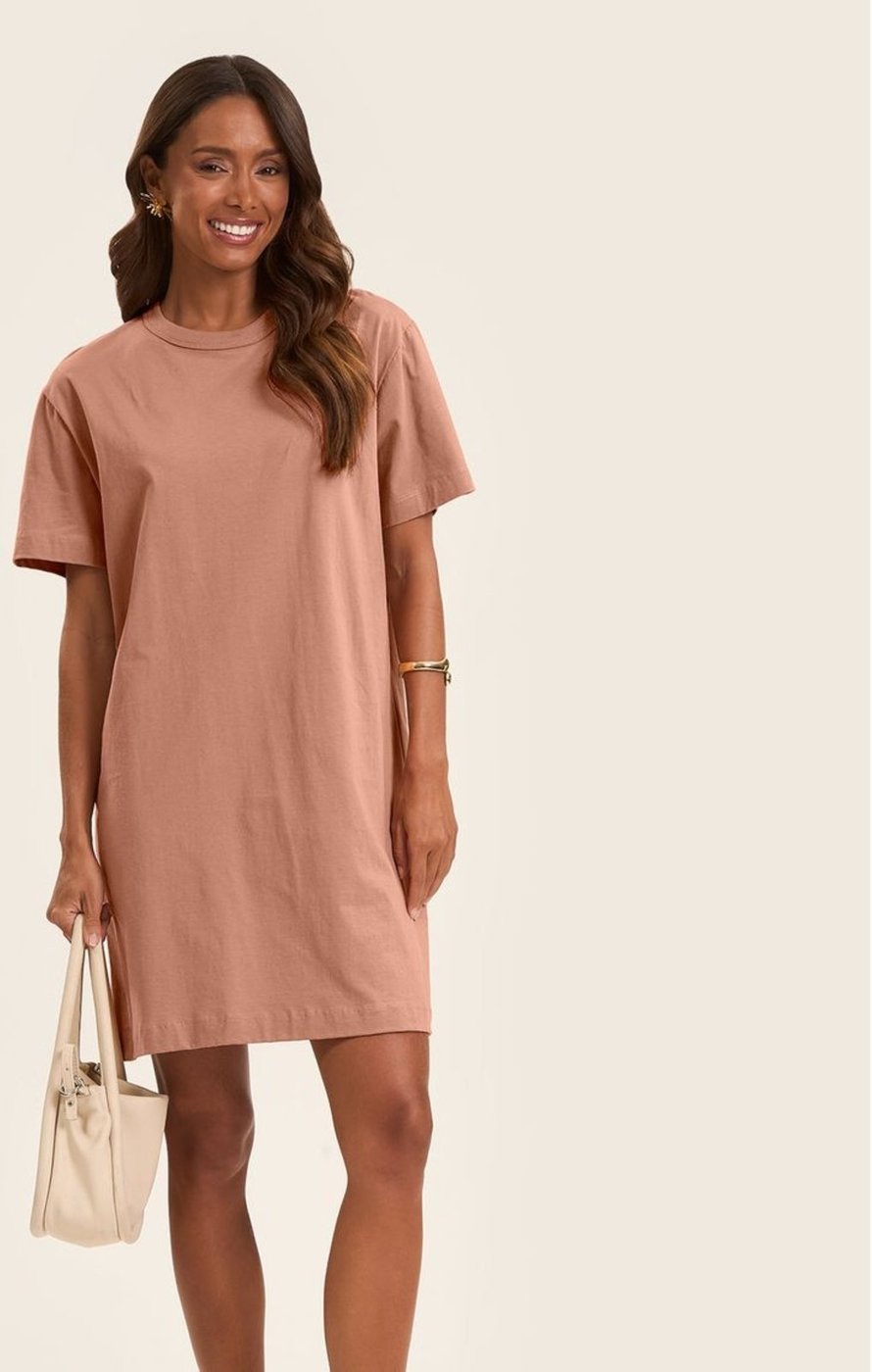 Vestido Básico T-Shirt Feminino Rovitex