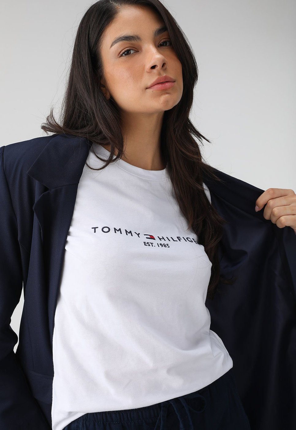 Imagem principal Camiseta Tommy Hilfiger Slim Estampa Branca branco Tommy Hilfiger branco