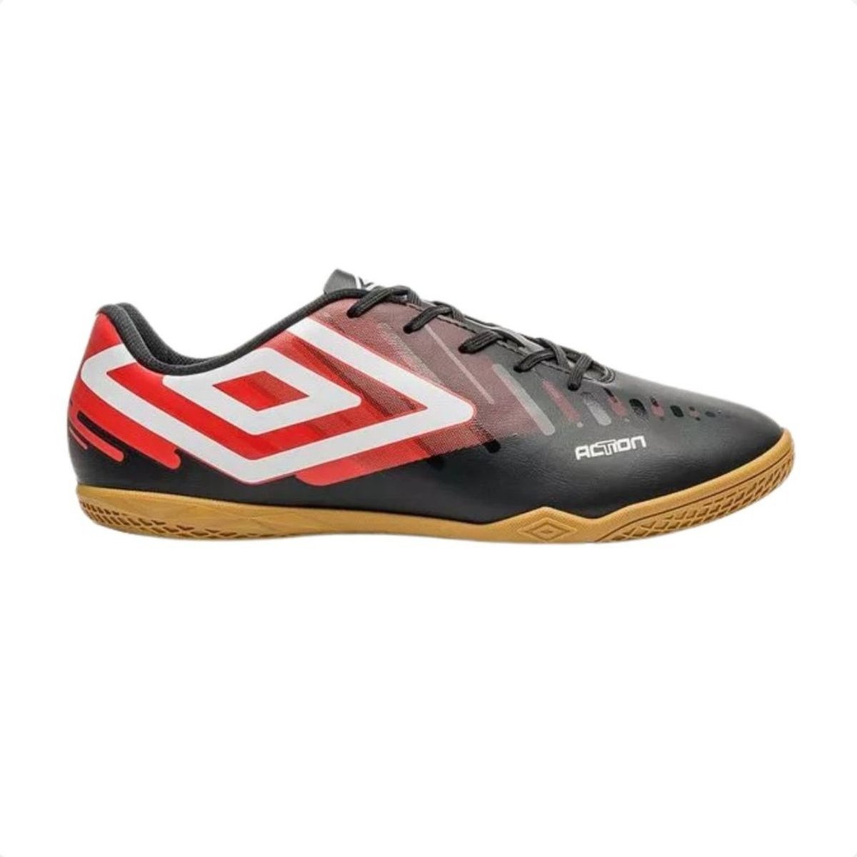 Imagem principal Chuteira Indoor Masculino Umbro Action E Vermelho preto Umbro preto