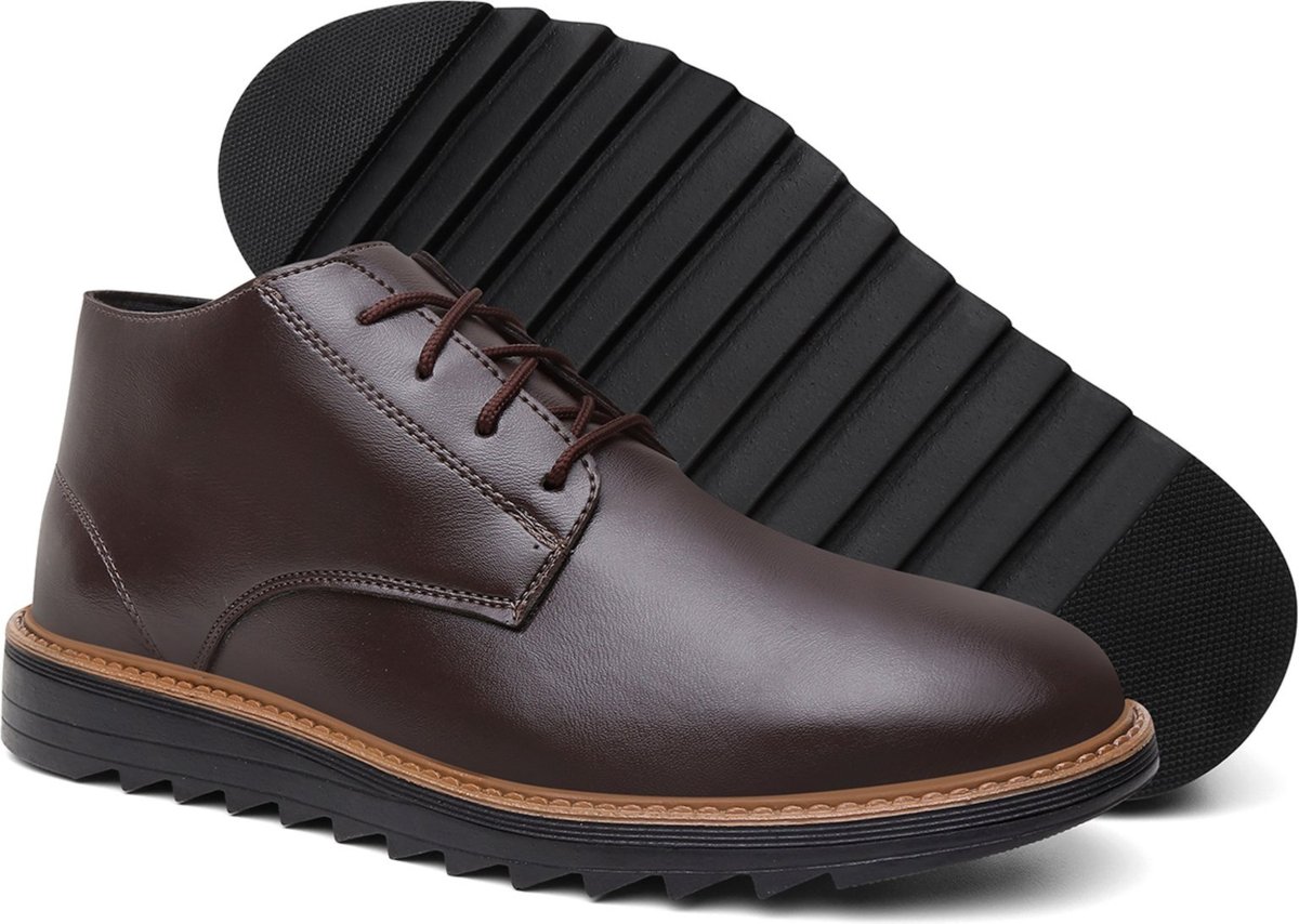 Bota Coturno Masculino Tratorado Moderno Derby Solado Robust