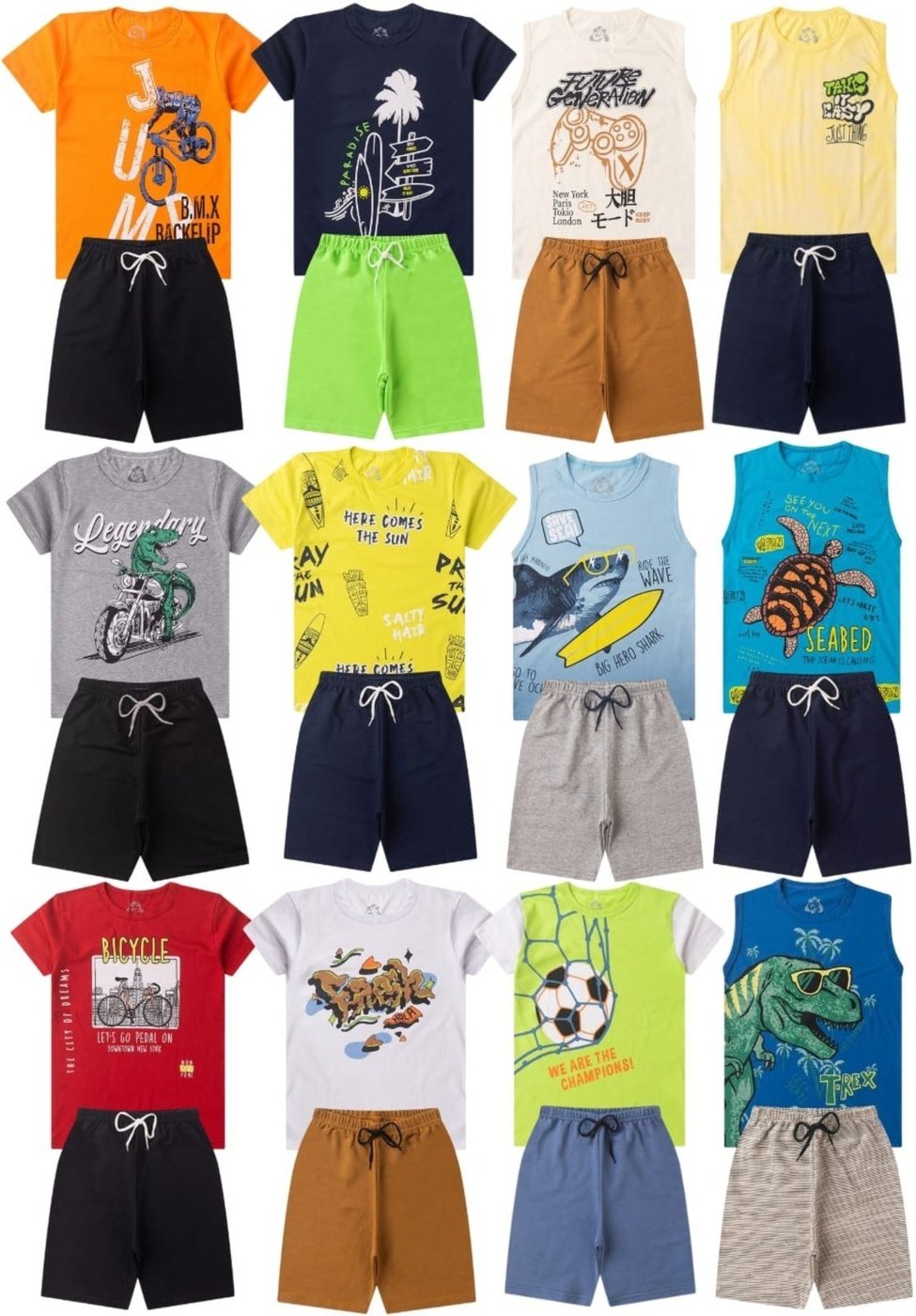 Imagem principal Infantil - Kit Conjuntos Infantis para Meninos Tamanho ao 14 GKS multicolorido GKS multicolorido