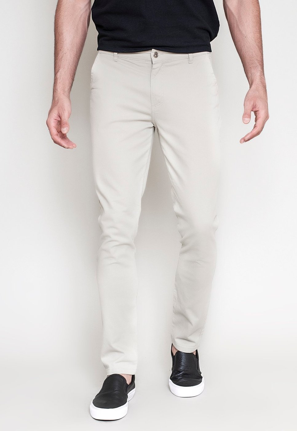 Imagem principal Calça Sport Fino Sarja Lemier Collection com Bolso-Faca Color Areia bege bege