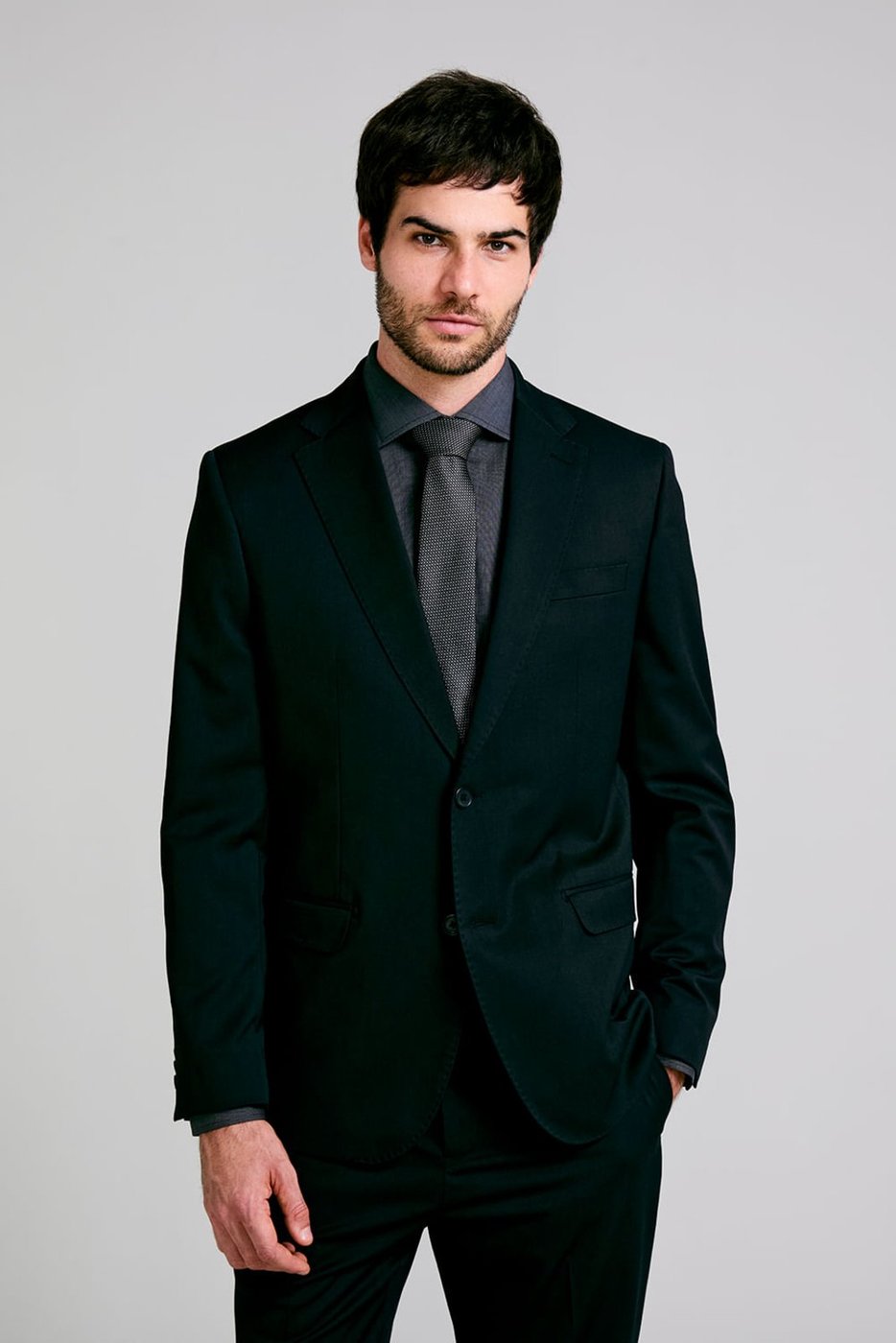 Imagem principal HIGHSTIL Terno Slim Fit PV Liso Chumbo cinza HIGHSTIL cinza