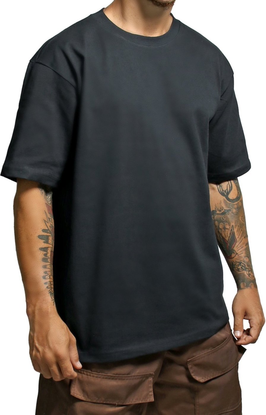 Camiseta Masculina Oversized Algodão Camisa Over Streetwear Confortável