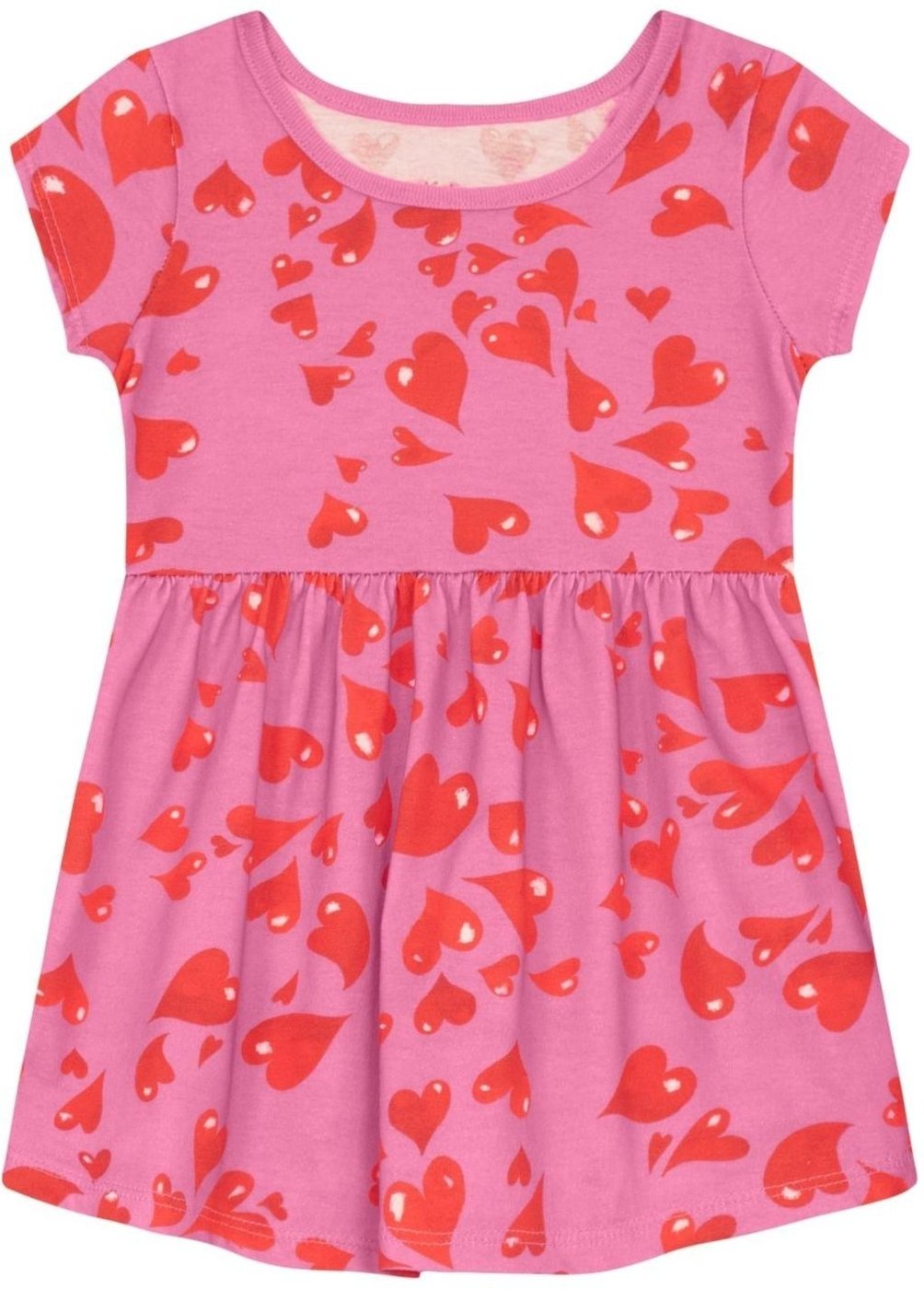 Imagem principal Infantil - Vestido menina de corações Brandili rosa