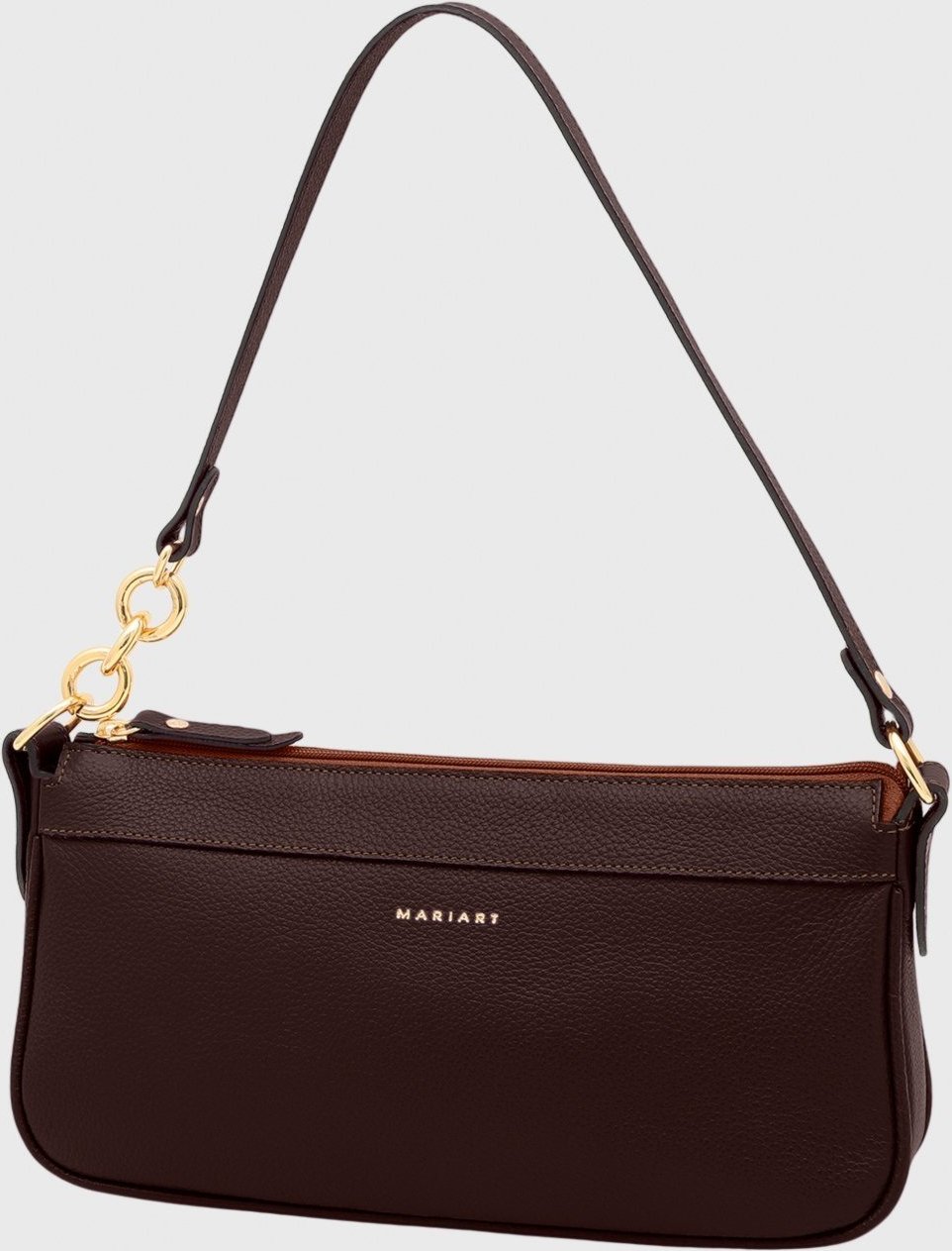 Bolsa Shoulder Couro Mariart Parintins Chocolate