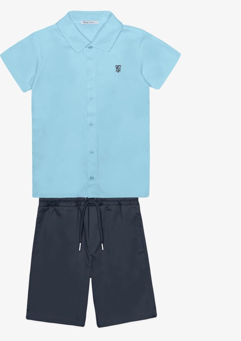 Imagem principal Infantil - Conjunto Menino Camisa Com Bermuda Trick Nick azul Trick Nick azul