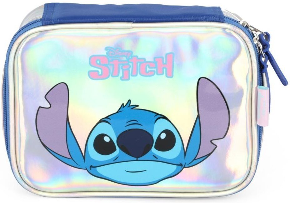 Imagem principal Infantil - Estojo Box Médio 100 pens Metalizado Stitch Disney Luxcel prata Luxcel prata