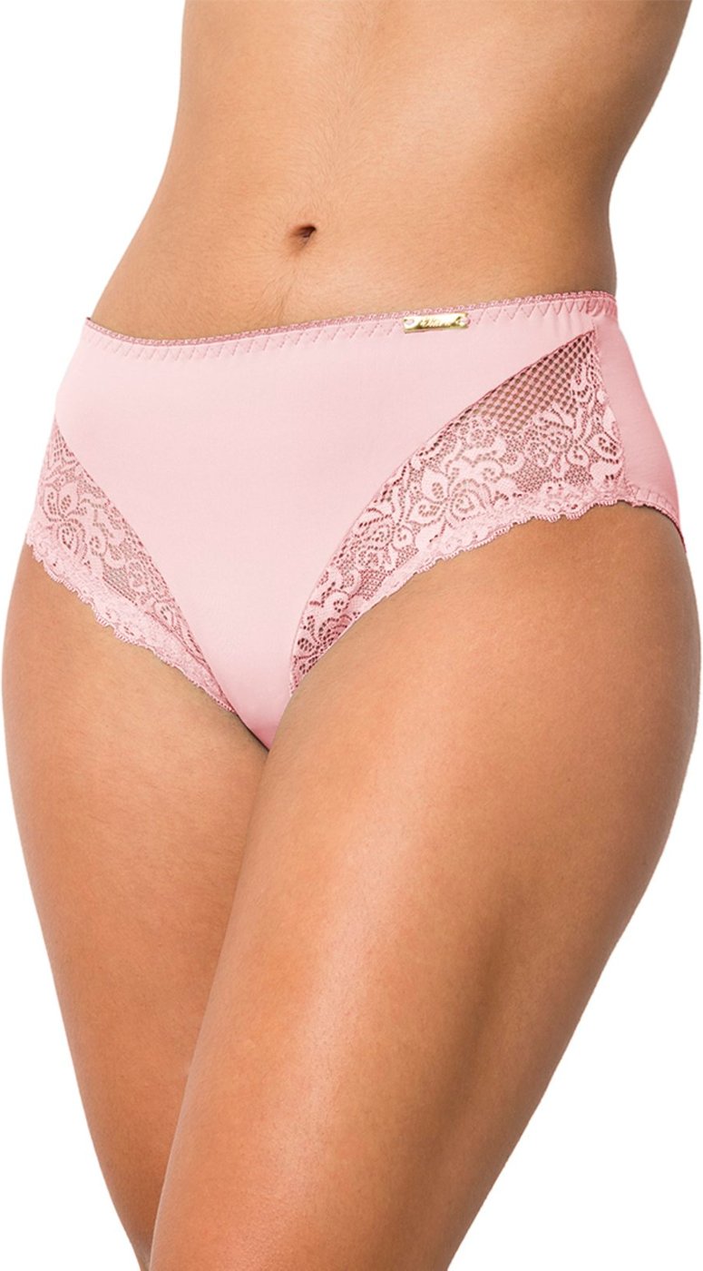 Imagem principal Tanga Gabi Lingerie Cintura Alta Detalhes em renda nas laterais Forro 100% Algodão Confortável Rose rosa rose Gabi Lingerie rosa rose