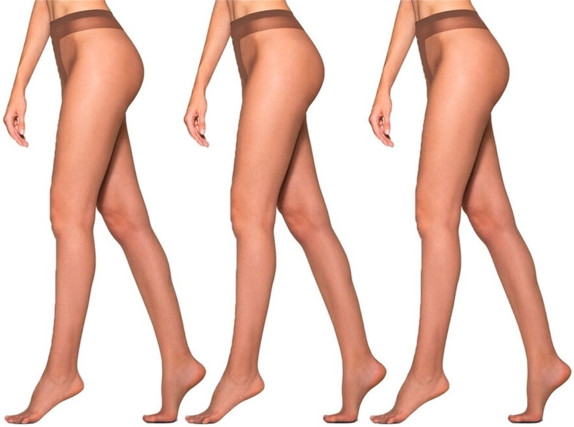 Kit com 3 Meias Calças Fio 15 Essencial Loba