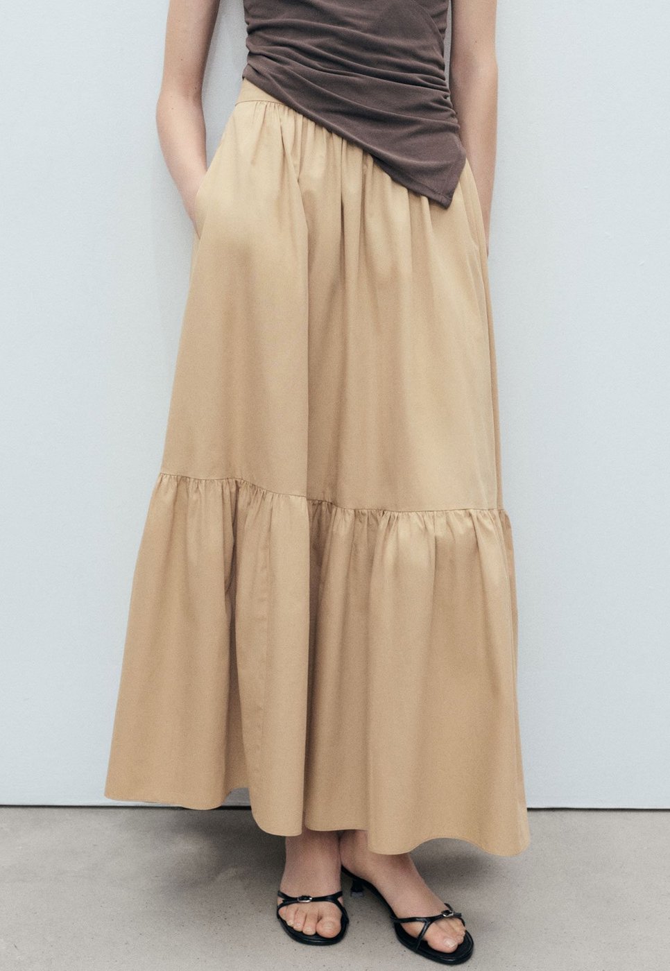 Saia Feminina Mango Daiquiri Longa