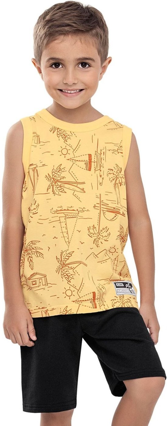 Imagem principal Infantil - Conjunto Curto Menino Praiano Elian amarelo Elian amarelo