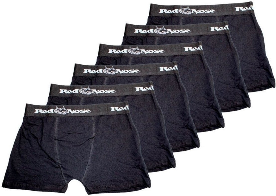 Imagem principal Kit com 6 Cuecas Boxer Red Nose 320 Preto preto red Red Nose preto red