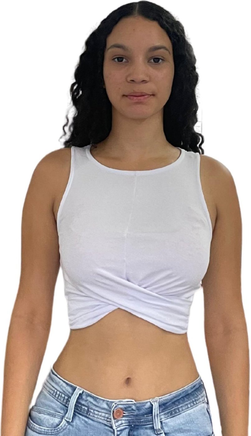 Blusa Regata Corpped Trançada