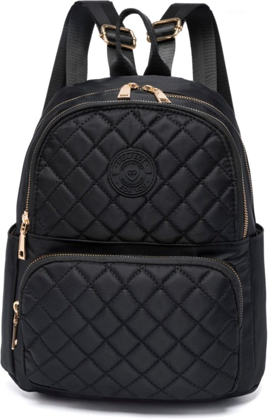 Imagem principal Mini Mochila Bolsa Feminina Faculdade Dia A Dia Espaçosa Resistente 01 Perfect For You preto Perfect For You preto