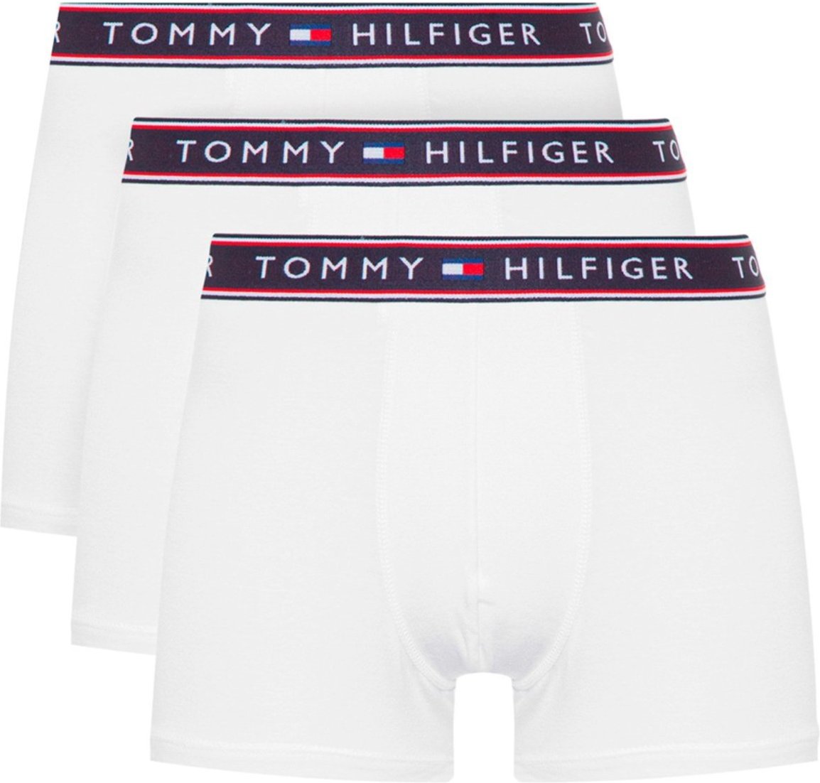 Imagem principal Cueca Tommy Hilfiger Cotton Stretch Trunk Colors Branca Pack 3UN branco Tommy Hilfiger branco