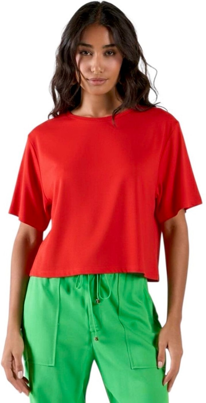 Imagem principal Blusa Boy Básica e Mangas Fluidas Colcci CLC Temper vermelho Colcci CLC vermelho