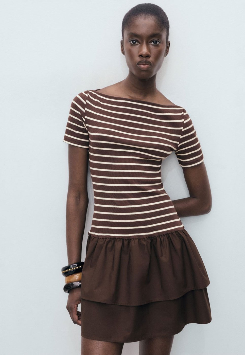 Vestido Feminino Mango Globi Listrado